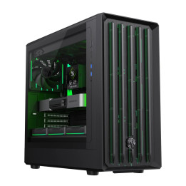 Кутия за компютър Gamemax CLAW 460 BK, Middle Tower ATX, 4x вентилатора, Tempered Glass, RGB - 9101-1200R0005 - 1