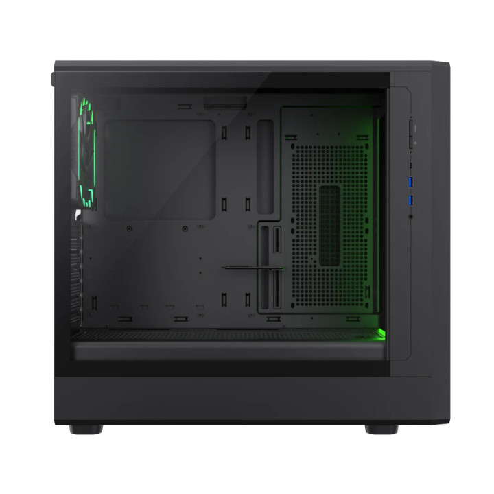 Кутия за компютър Gamemax CLAW 460 BK, Middle Tower ATX, 4x вентилатора, Tempered Glass, RGB - 9101-1200R0005 - 11
