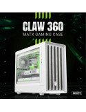 Кутия за компютър Gamemax CLAW 360 WH, mATX Mini Tower, Tempered Glass, 4x120mm ARGB вентилатора, USB 3.2 Gen 2 Type-C - 9101-11