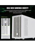 Кутия за компютър Gamemax CLAW 360 WH, mATX Mini Tower, Tempered Glass, 4x120mm ARGB вентилатора, USB 3.2 Gen 2 Type-C - 9101-11