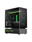 Кутия за компютър Gamemax N90 BG, Middle Tower ATX, Dual-Chamber, Tempered Glass, 6x ARGB вентилатора, RGB контрол - 9101-1300R0