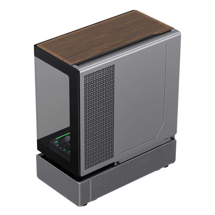 Кутия за компютър Gamemax N90 BG, Middle Tower ATX, Dual-Chamber, Tempered Glass, 6x ARGB вентилатора, RGB контрол - 9101-1300R0