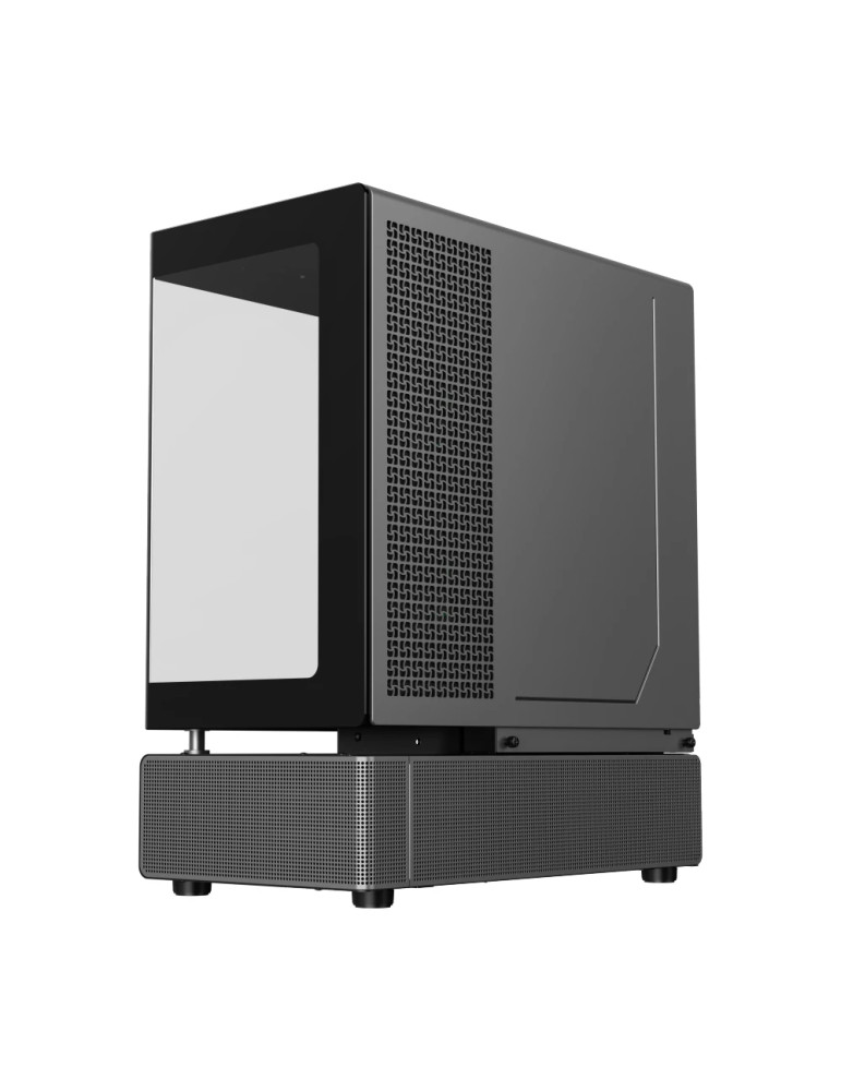 Кутия за компютър Gamemax N90 BG, Middle Tower ATX, Dual-Chamber, Tempered Glass, 6x ARGB вентилатора, RGB контрол - 9101-1300R0