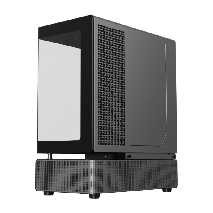 Кутия за компютър Gamemax N90 BG, Middle Tower ATX, Dual-Chamber, Tempered Glass, 6x ARGB вентилатора, RGB контрол - 9101-1300R0