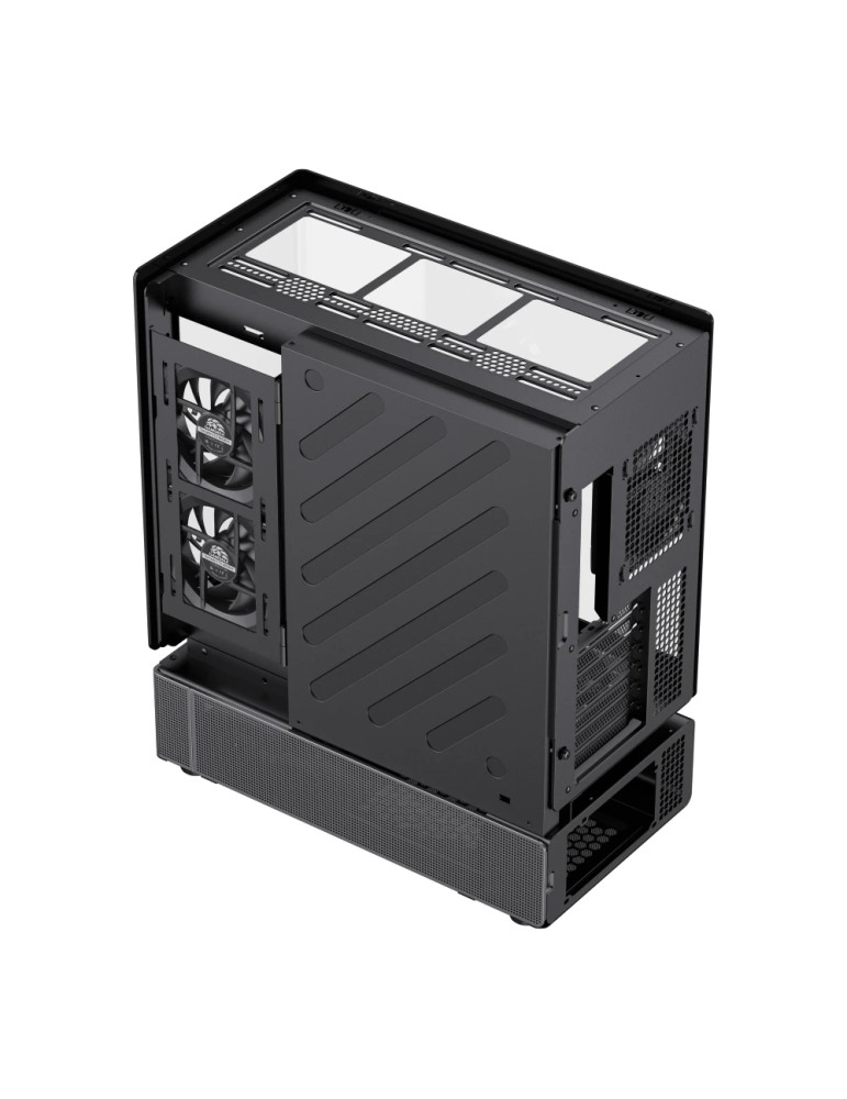 Кутия за компютър Gamemax N90 BG, Middle Tower ATX, Dual-Chamber, Tempered Glass, 6x ARGB вентилатора, RGB контрол - 9101-1300R0