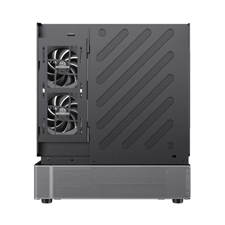 Кутия за компютър Gamemax N90 BG, Middle Tower ATX, Dual-Chamber, Tempered Glass, 6x ARGB вентилатора, RGB контрол - 9101-1300R0