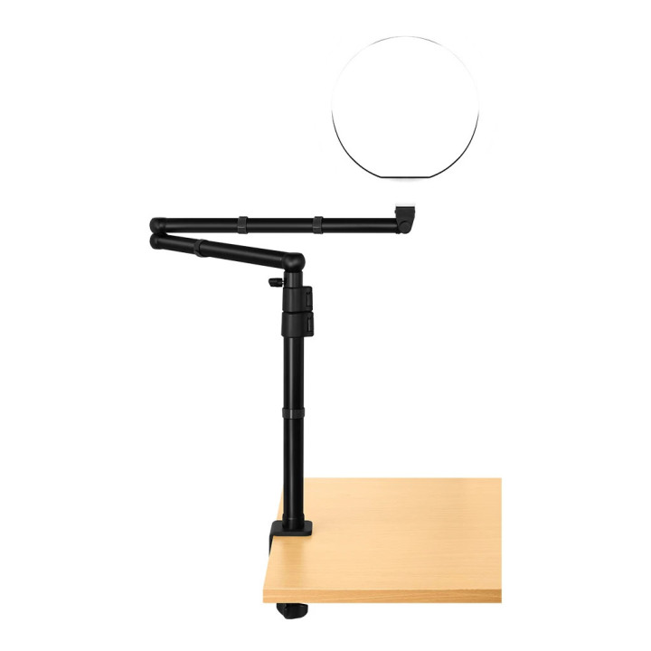 Стойка за микрофон Streamplify Mount Lift Light, 180° вертикално / 360° хоризонтално регулиране, 70см достъп, черна - SPOM-ML1LC