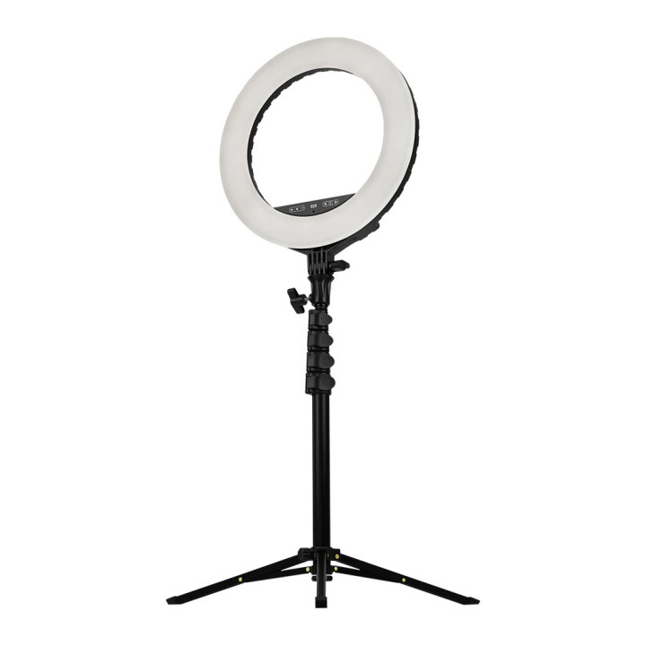 Стрийминг осветление Streamplify LIGHT 14, 36cm, 72 LED, 3400lm, 3000K-6000K, IR дистанционно, USB зареждане, статив/селфи стик 