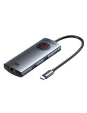 Докинг станция Vention TQZHB, Type-C, 8K 30Hz, HDMI, USB 3.0 x2, USB-C PD100W, LAN 1Gbps, LED дисплей - 1