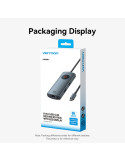 Докинг станция Vention TQZHB, Type-C, 8K 30Hz, HDMI, USB 3.0 x2, USB-C PD100W, LAN 1Gbps, LED дисплей - 15