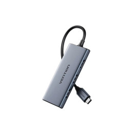 Докинг станция Vention Type-C TOOHB, 6-in-1 USB-C, HDMI, 3x USB 3.0, SD/TF, 4K 2160p 30Hz - 1