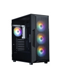 Кутия за компютър Zalman I3 NEO V2 Black, Middle Tower ATX, Mesh, Tempered Glass, 4x RGB вентилатора, поддържа водно охлаждане д