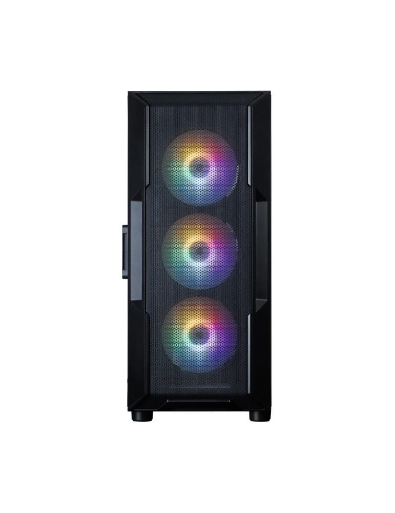 Кутия за компютър Zalman I3 NEO V2 Black, Middle Tower ATX, Mesh, Tempered Glass, 4x RGB вентилатора, поддържа водно охлаждане д