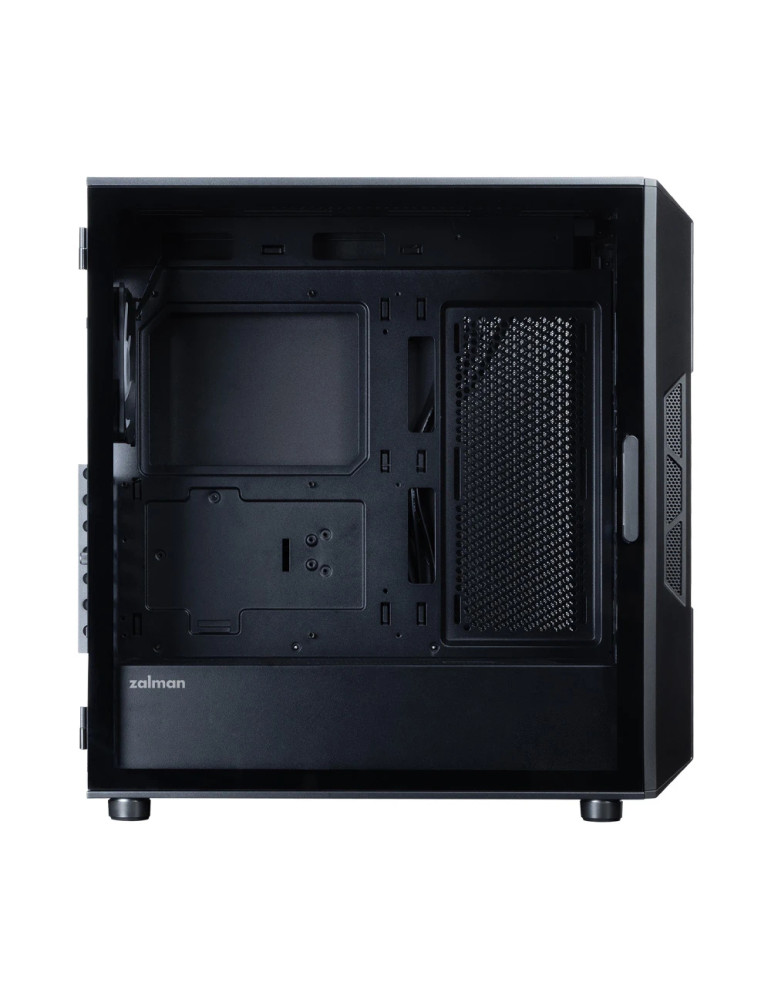 Кутия за компютър Zalman I3 NEO V2 Black, Middle Tower ATX, Mesh, Tempered Glass, 4x RGB вентилатора, поддържа водно охлаждане д