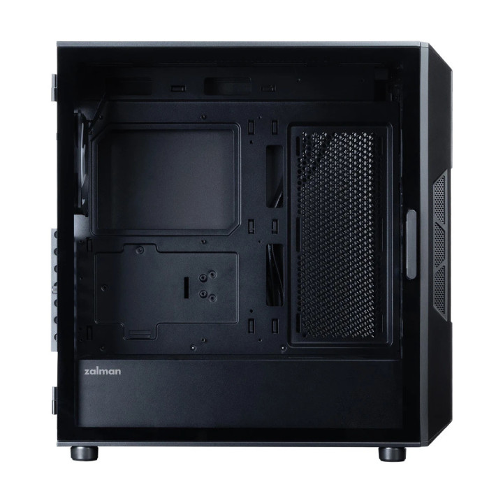 Кутия за компютър Zalman I3 NEO V2 Black, Middle Tower ATX, Mesh, Tempered Glass, 4x RGB вентилатора, поддържа водно охлаждане д