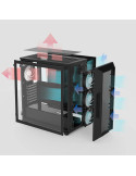 Кутия за компютър Zalman I3 NEO V2 Black, Middle Tower ATX, Mesh, Tempered Glass, 4x RGB вентилатора, поддържа водно охлаждане д