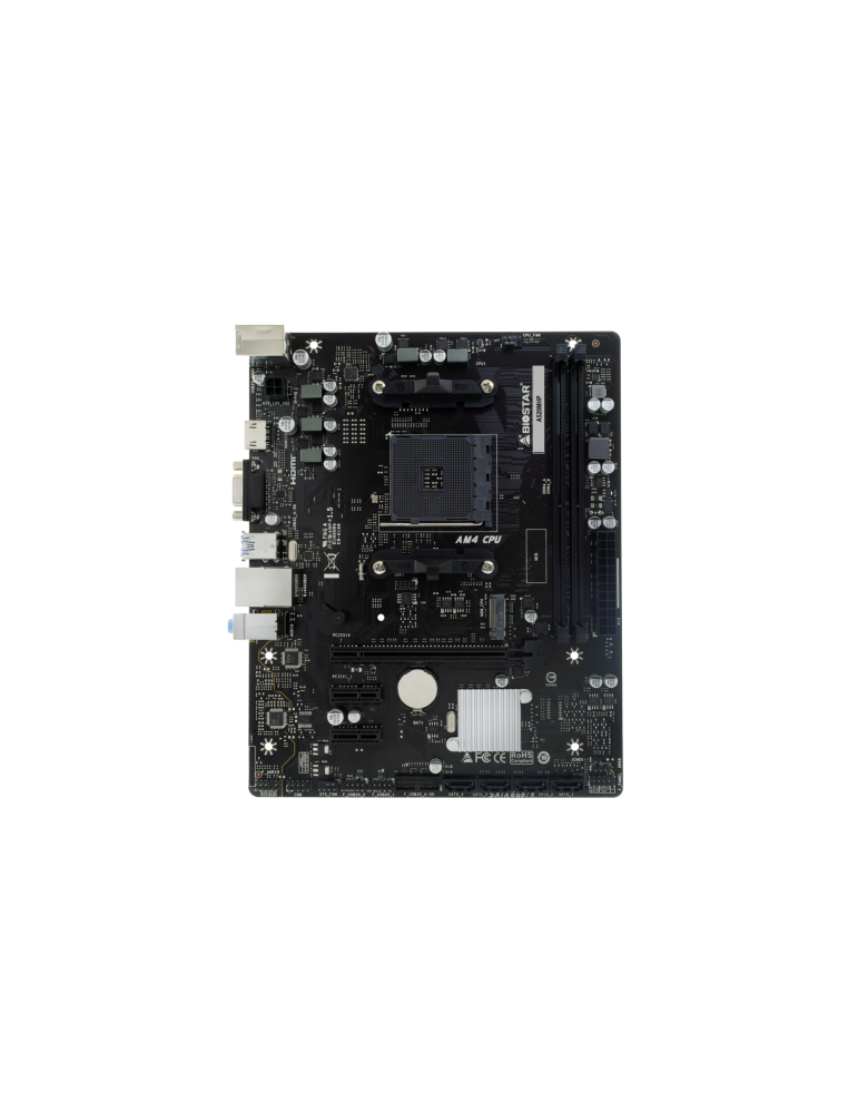 Дънна платка BIOSTAR A520MHP, Socket AM4, AMD A520, DDR4, 2 слота, 4x SATA3, 1x M.2 PCIe 3.0 - 2