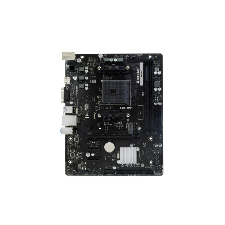 Дънна платка BIOSTAR A520MHP, Socket AM4, AMD A520, DDR4, 2 слота, 4x SATA3, 1x M.2 PCIe 3.0 - 2
