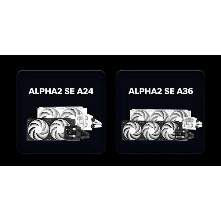 Водно охлаждане за процесор Zalman ALPHA2 SE A36, 360mm AIO, 3x120mm вентилатора, Addressable RGB, LGA1851/AM5 - ALPHA2-SE-A36-B
