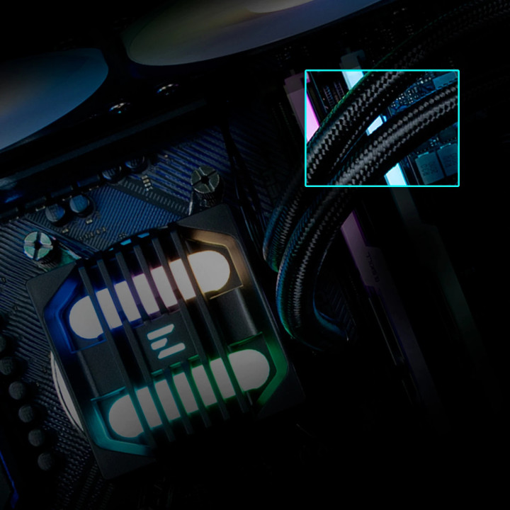 Водно охлаждане за процесор Zalman ALPHA2 SE A36, 360mm AIO, 3x120mm вентилатора, Addressable RGB, LGA1851/AM5 - ALPHA2-SE-A36-B