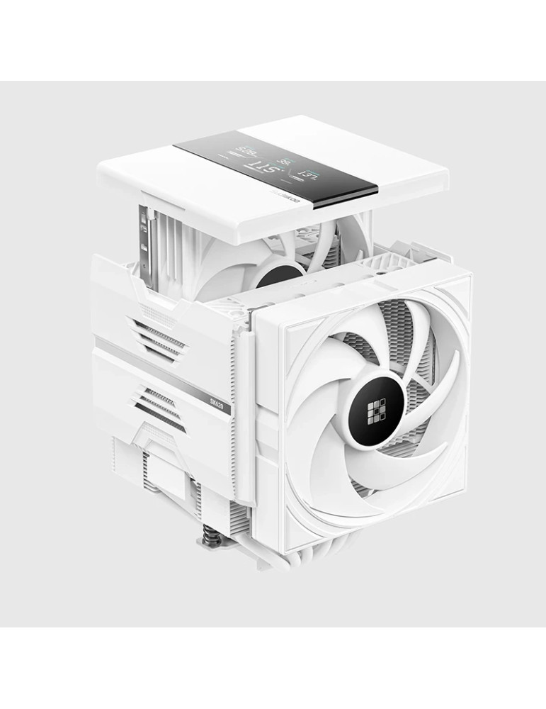 Охладител за процесор Sudokoo SK620V, Dual-Tower, LGA1851/AM5, Въздушно охлаждане, 2x120mm вентилатор, 112.92 CFM, 29.9 dBA - R-