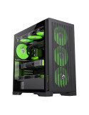Кутия за компютър Gamemax Leader 2, Middle Tower EATX, Tempered Glass, Addressable RGB, 4x 140mm вентилатора, Type-C Gen 2 - 910