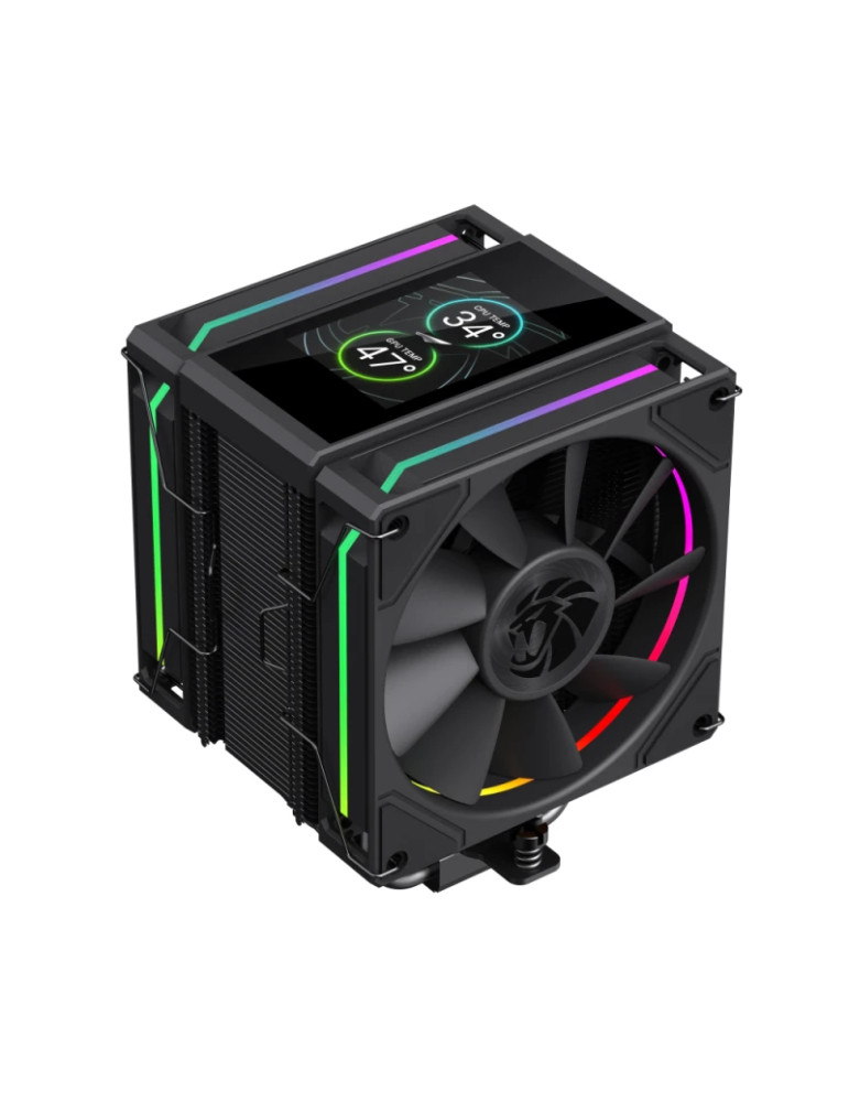 Охладител за процесор Gamemax Sigma 620 LCD, 2x120mm вентилатор, 245W, Addressable RGB, LCD дисплей - 9502-0100R0111 - 1