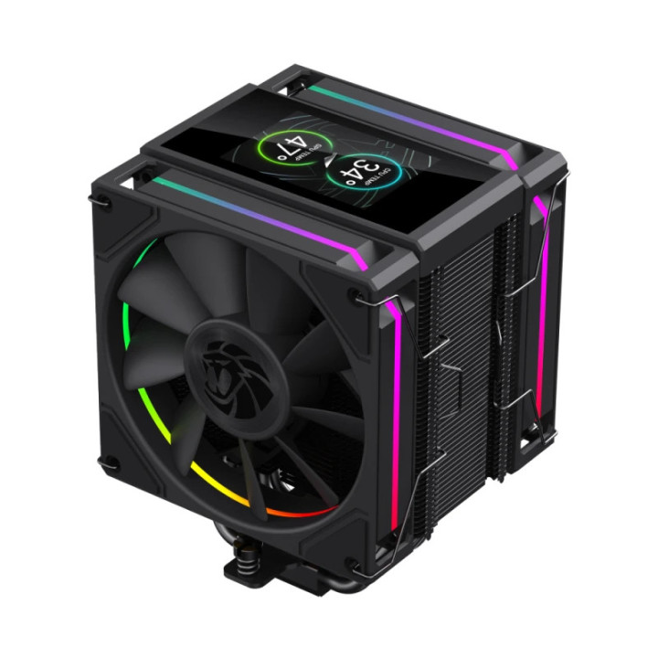 Охладител за процесор Gamemax Sigma 620 LCD, 2x120mm вентилатор, 245W, Addressable RGB, LCD дисплей - 9502-0100R0111 - 2