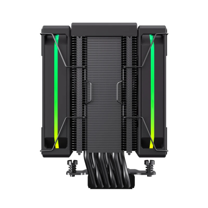 Охладител за процесор Gamemax Sigma 620 LCD, 2x120mm вентилатор, 245W, Addressable RGB, LCD дисплей - 9502-0100R0111 - 5