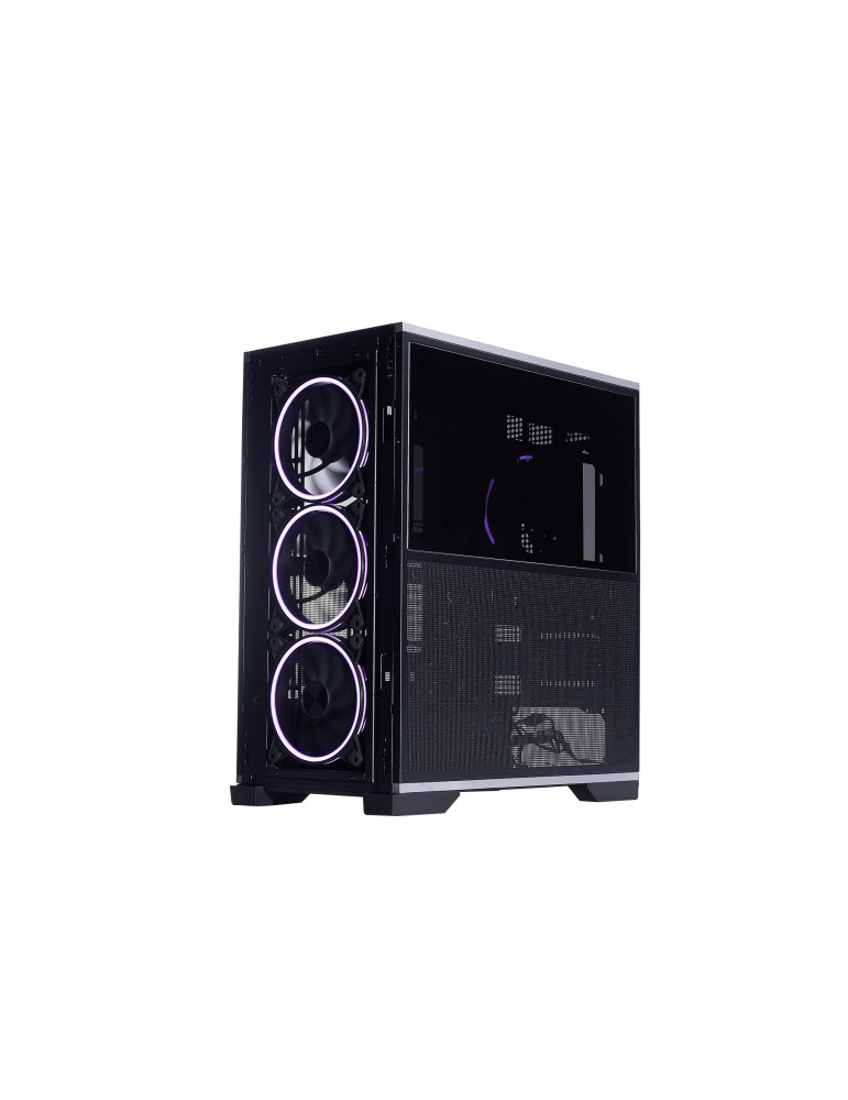 Кутия за компютър 1stPlayer IF8 Black, Middle Tower EATX, 4x140mm A-RGB вентилатори, Tempered Glass, USB-C - IF8-BK-4FO7-14 - 5
