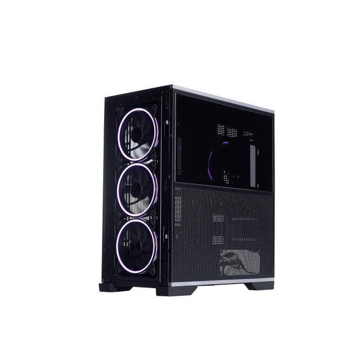 Кутия за компютър 1stPlayer IF8 Black, Middle Tower EATX, 4x140mm A-RGB вентилатори, Tempered Glass, USB-C - IF8-BK-4FO7-14 - 5