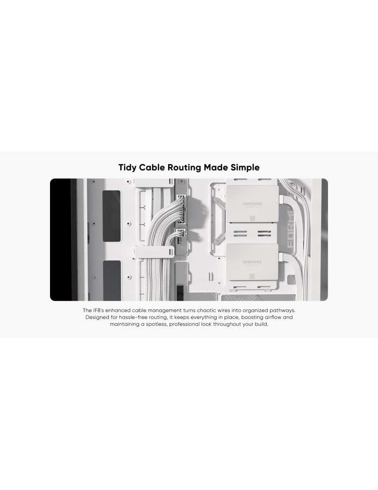 Кутия за компютър 1stPlayer IF8 Black, Middle Tower EATX, 4x140mm A-RGB вентилатори, Tempered Glass, USB-C - IF8-BK-4FO7-14 - 20