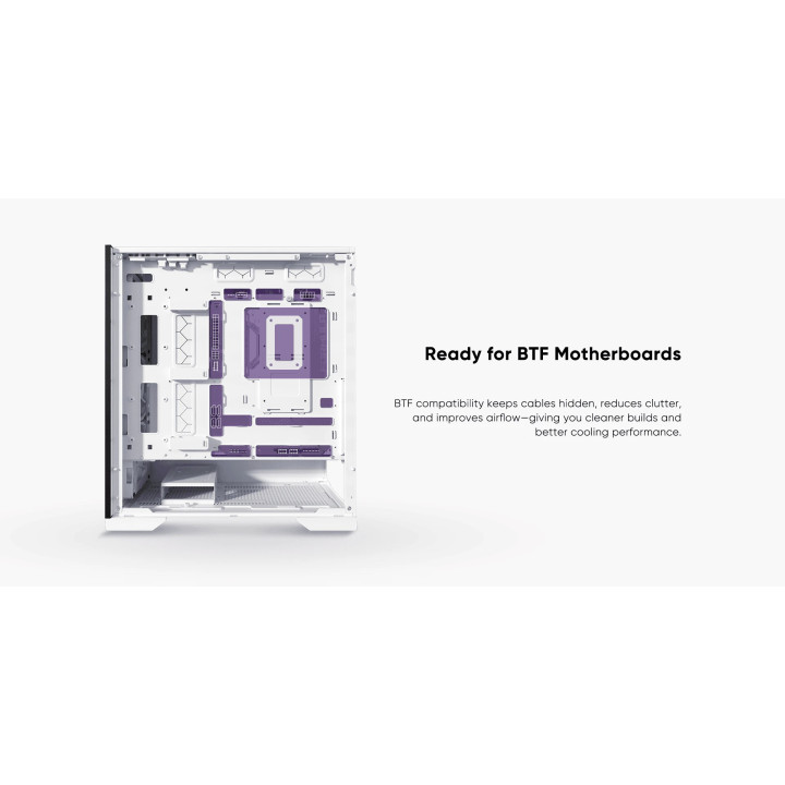 Кутия за компютър 1stPlayer IF8 Black, Middle Tower EATX, 4x140mm A-RGB вентилатори, Tempered Glass, USB-C - IF8-BK-4FO7-14 - 21