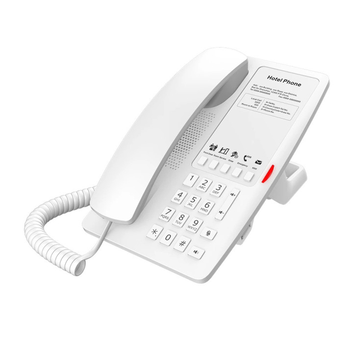 IP телефон Fanvil H4W, 2 SIP линии, 5 DSS клавиши, Wi-Fi 6, PoE, HD Audio - FANVIL-H4W-WH - 1