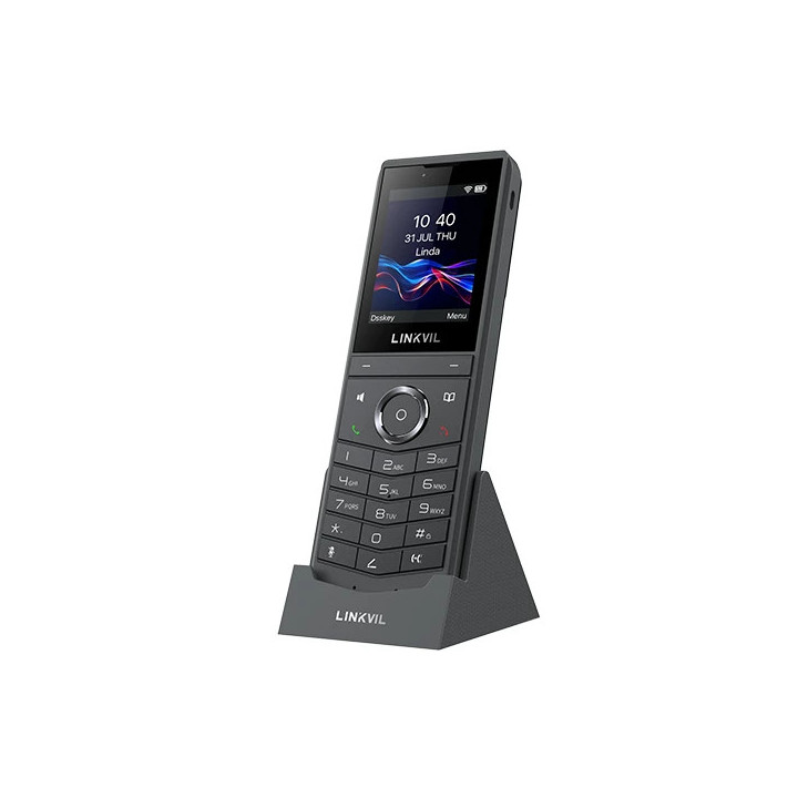 Безжичен IP телефон Fanvil LINKVIL W620W, 2.4" 240x320 цветен екран, Wi-Fi 6, Bluetooth 5.0, 8 SIP линии, 16 DSS клавиши - W620W