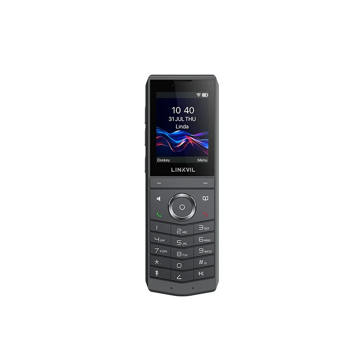 Безжичен IP телефон Fanvil LINKVIL W620W, 2.4" 240x320 цветен екран, Wi-Fi 6, Bluetooth 5.0, 8 SIP линии, 16 DSS клавиши - W620W