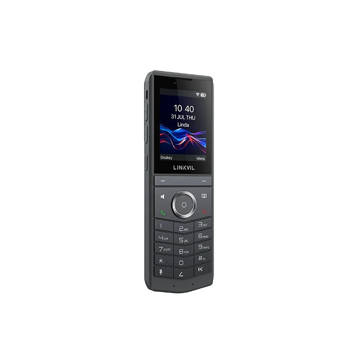 Безжичен IP телефон Fanvil LINKVIL W620W, 2.4" 240x320 цветен екран, Wi-Fi 6, Bluetooth 5.0, 8 SIP линии, 16 DSS клавиши - W620W