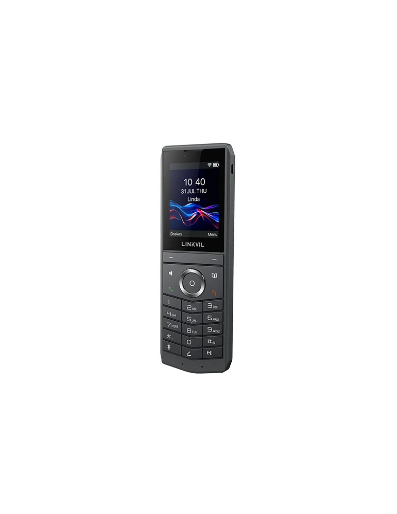 Безжичен IP телефон Fanvil LINKVIL W620W, 2.4" 240x320 цветен екран, Wi-Fi 6, Bluetooth 5.0, 8 SIP линии, 16 DSS клавиши - W620W