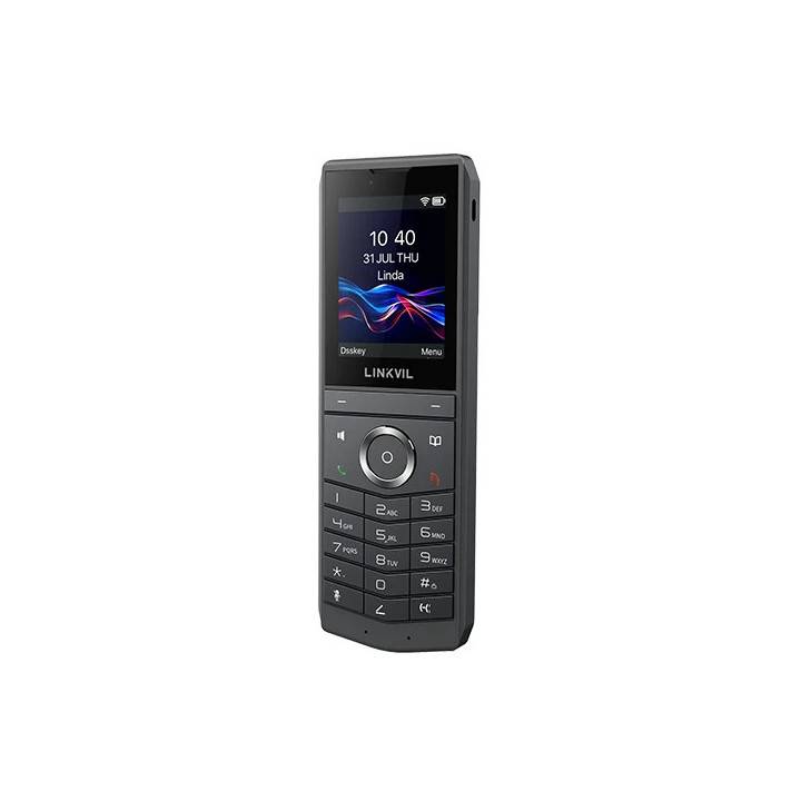 Безжичен IP телефон Fanvil LINKVIL W620W, 2.4" 240x320 цветен екран, Wi-Fi 6, Bluetooth 5.0, 8 SIP линии, 16 DSS клавиши - W620W