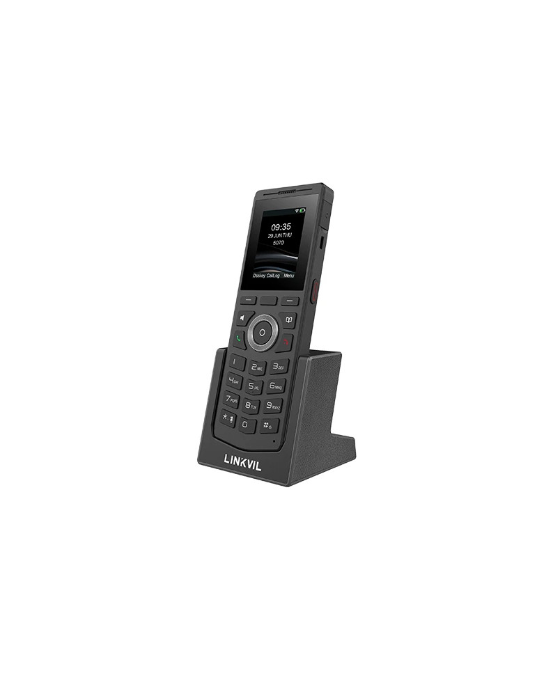 Безжичен VoIP телефон Fanvil LINKVIL W610W, 2.0" 240x320, 4 SIP линии, 16 DSS клавиши, Bluetooth 5.0, Wi-Fi 2.4G/5G, до 9h разго