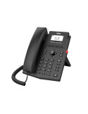 IP телефон Fanvil X301P, 2.3" монохром дисплей, 2 SIP линии, HD Audio, PoE - FANVIL-X301P - 2