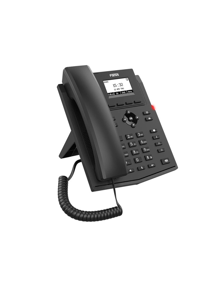 IP телефон Fanvil X301P, 2.3" монохром дисплей, 2 SIP линии, HD Audio, PoE - FANVIL-X301P - 3