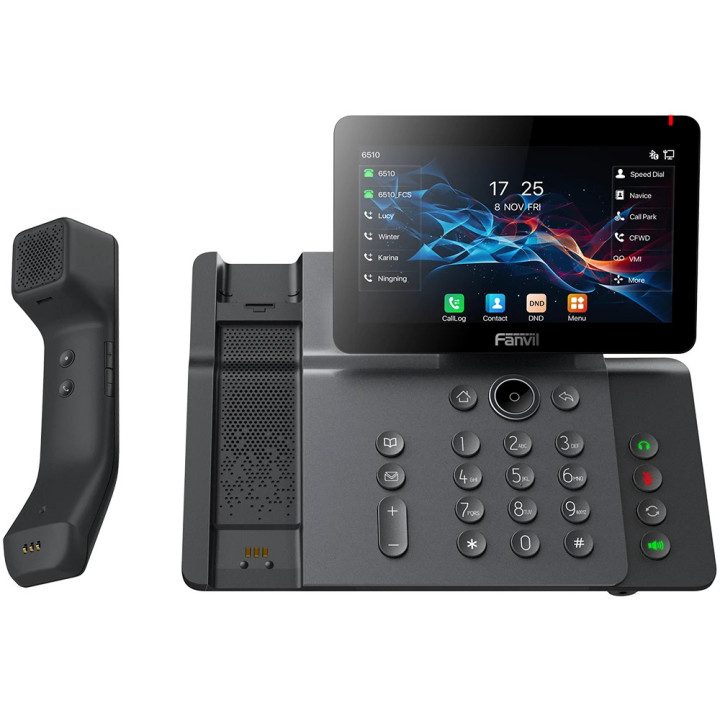 IP телефон Fanvil V66 Pro, 7" IPS 1024x600 Touch Screen, 20 SIP линии, 116 DSS клавиши, Wi-Fi 6, Bluetooth 5.4, Linux - FANVIL-V