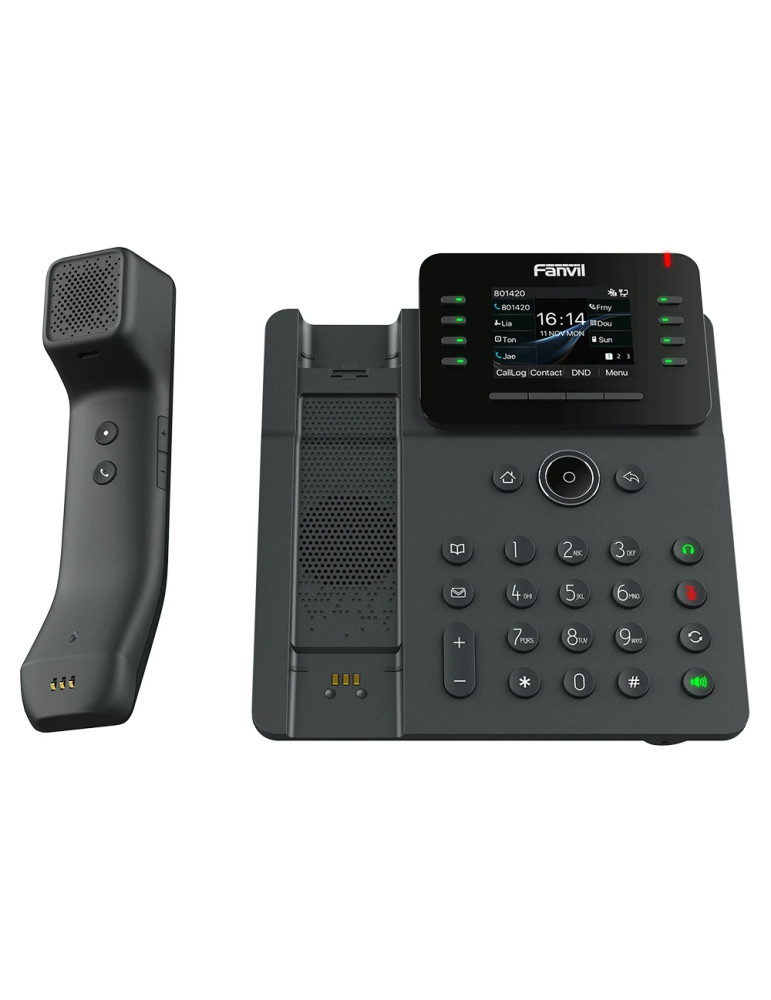 IP телефон Fanvil V62 PRO, 2.8" 320x240, 12 SIP линии, 21 DSS клавиши, HD Audio, 6-човека конференция, 2x Gigabit LAN, PoE - FAN