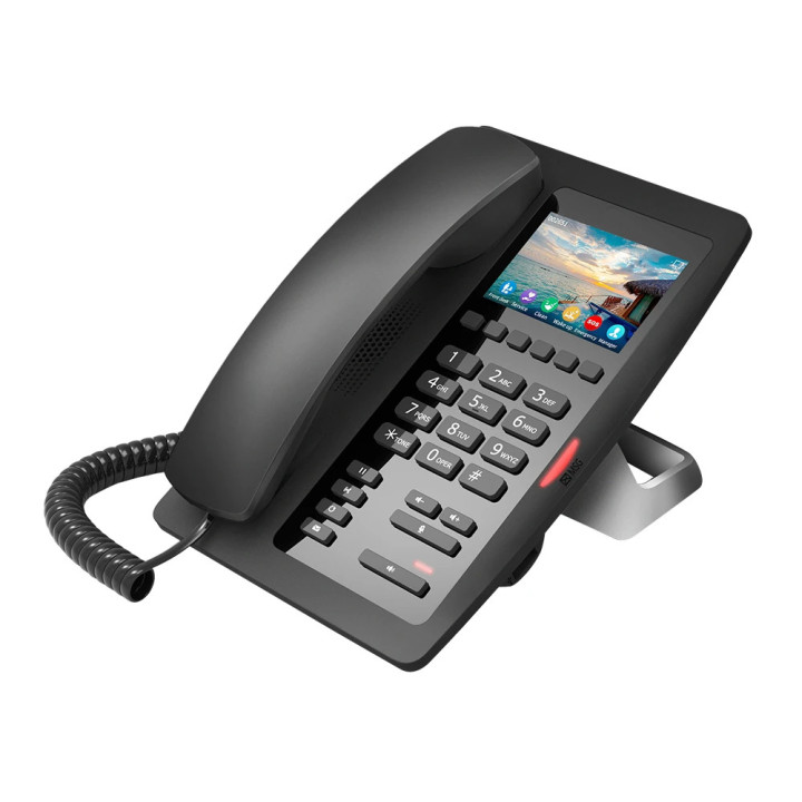 IP телефон Fanvil H5W, 3.5" 480x320, 2 SIP линии, 6 DSS клавиши, Wi-Fi 2.4G, PoE, HD Audio - FANVIL-H5W-BK - 1