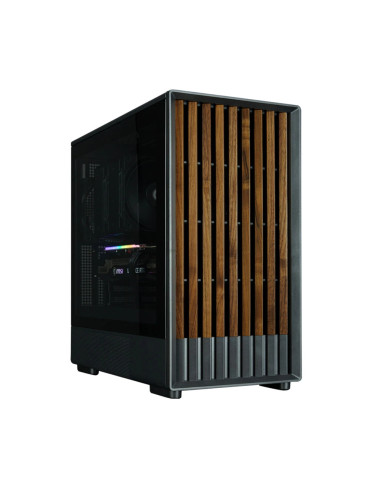 Кутия за компютър Zalman P10 NAMU BLACK, mATX Mini Tower, Tempered Glass, 3x120mm вентилатори, USB 3.1 Type-C - P10-NAMU-BLACK -