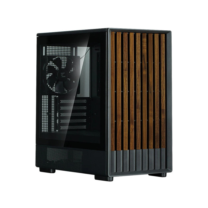 Кутия за компютър Zalman P10 NAMU BLACK, mATX Mini Tower, Tempered Glass, 3x120mm вентилатори, USB 3.1 Type-C - P10-NAMU-BLACK -