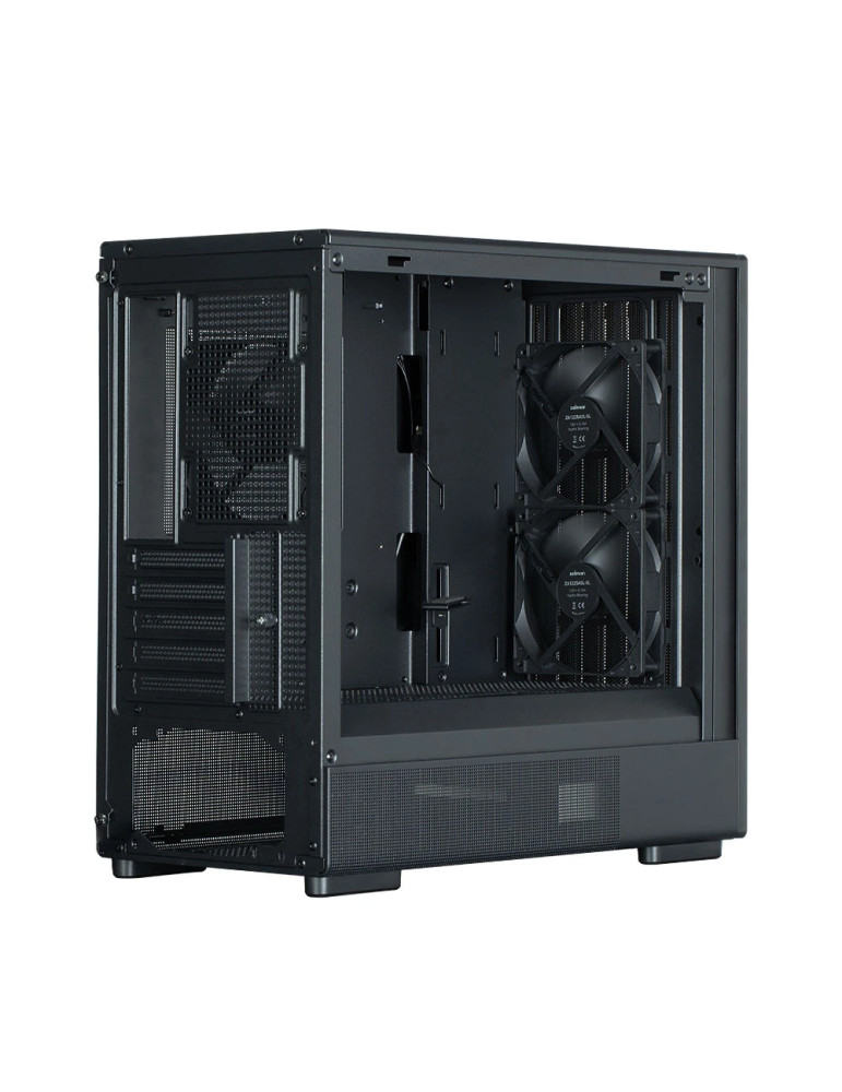 Кутия за компютър Zalman P10 NAMU BLACK, mATX Mini Tower, Tempered Glass, 3x120mm вентилатори, USB 3.1 Type-C - P10-NAMU-BLACK -