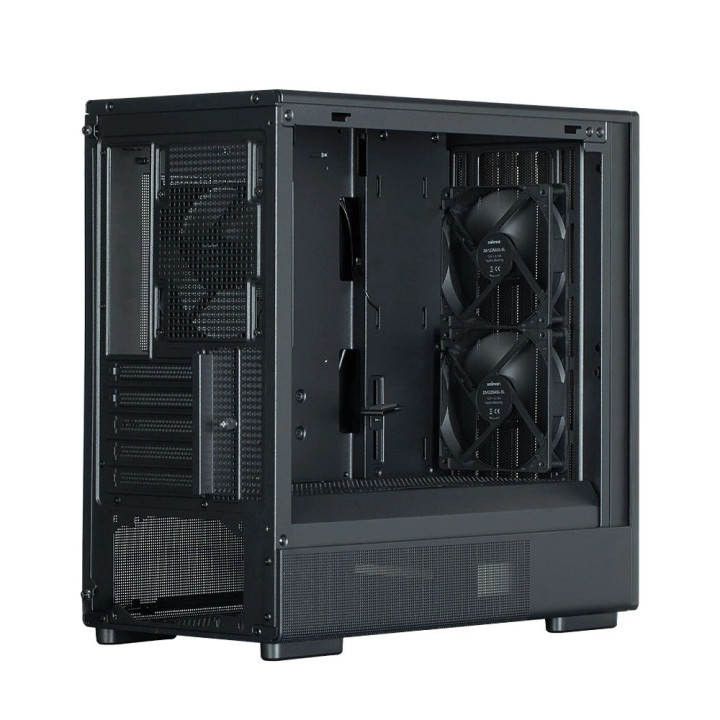 Кутия за компютър Zalman P10 NAMU BLACK, mATX Mini Tower, Tempered Glass, 3x120mm вентилатори, USB 3.1 Type-C - P10-NAMU-BLACK -