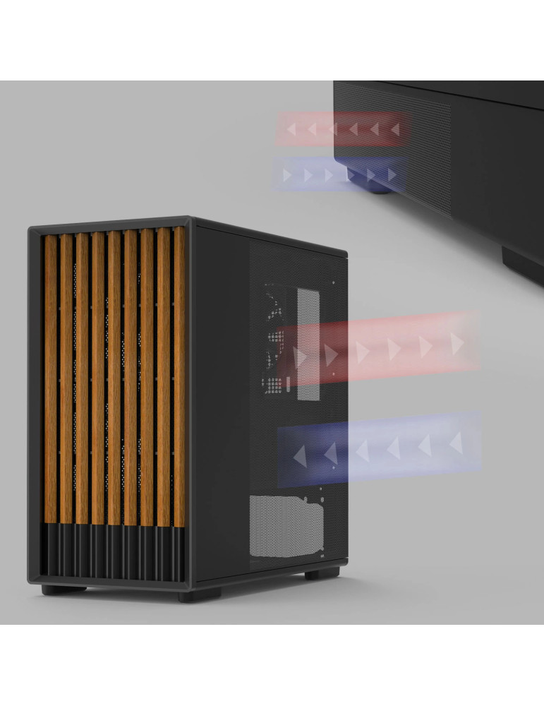 Кутия за компютър Zalman P10 NAMU BLACK, mATX Mini Tower, Tempered Glass, 3x120mm вентилатори, USB 3.1 Type-C - P10-NAMU-BLACK -